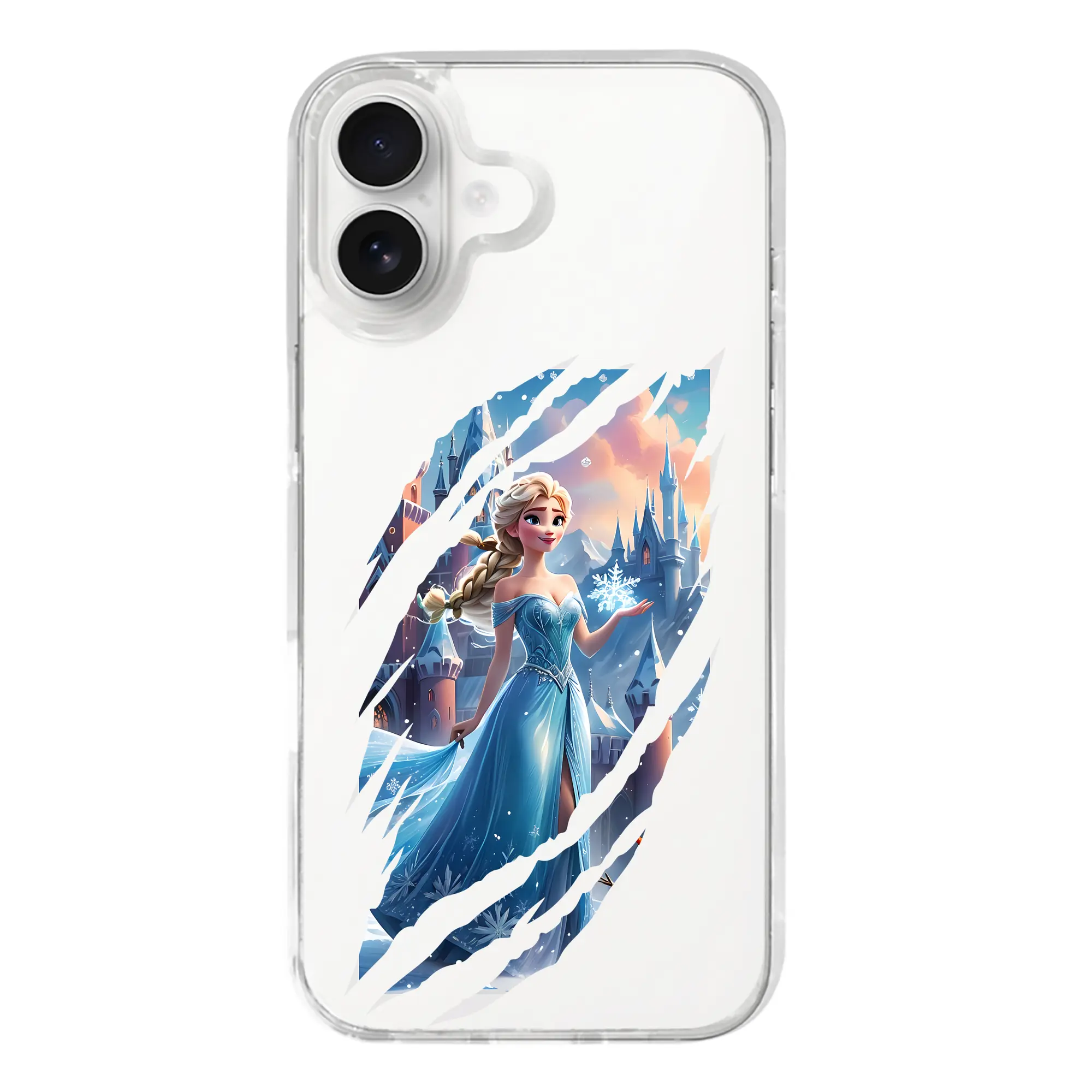 アナと雪の女王(Frozen) グッズ エルサ(Elsa) - iPhone 17シリーズ 透明スマホケース – 薄型・耐衝撃・精密フィット保護カバー